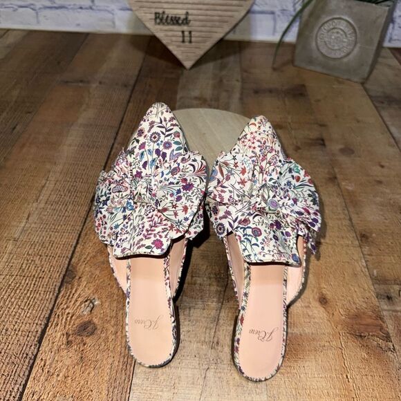 J. Crew floral pointed toe ballet flats slip on 6.5 - Picture 5 of 13